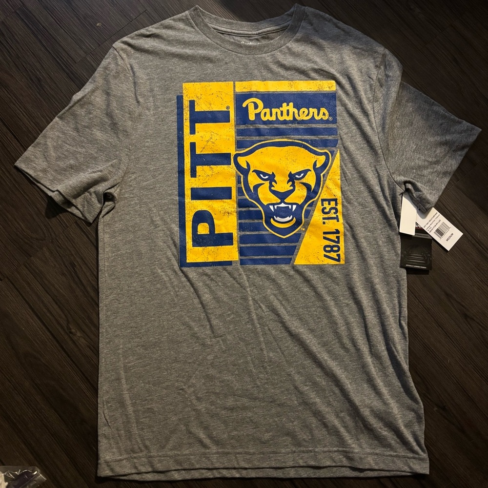 Gray Pitt Panthers Graphic T-Shirt